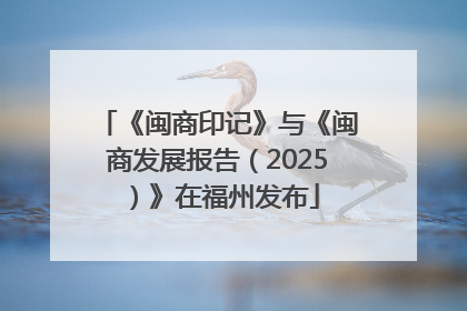 《闽商印记》与《闽商发展报告（2025）》在福州发布