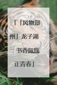 「风物郑州」龙子湖：书香氤氲正青春