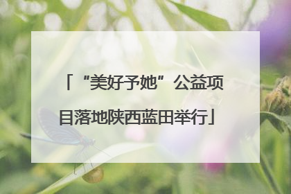 “美好予她”公益项目落地陕西蓝田举行