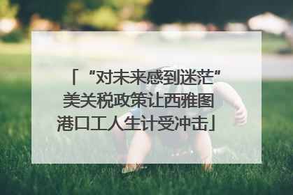 “对未来感到迷茫” 美关税政策让西雅图港口工人生计受冲击