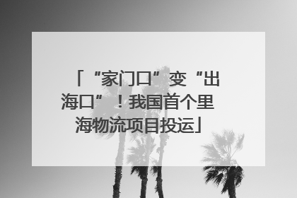 “家门口”变“出海口”！我国首个里海物流项目投运