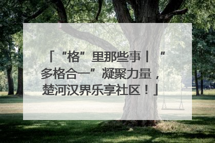“格”里那些事丨“多格合一”凝聚力量，楚河汉界乐享社区！