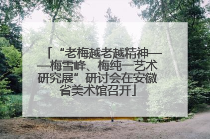 “老梅越老越精神——梅雪峰、梅纯一艺术研究展”研讨会在安徽省美术馆召开