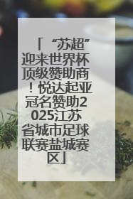 “苏超”迎来世界杯顶级赞助商！悦达起亚冠名赞助2025江苏省城市足球联赛盐城赛区