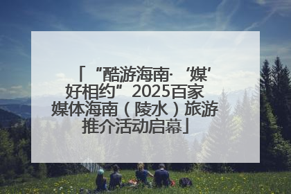 “酷游海南·‘媒’好相约”2025百家媒体海南（陵水）旅游推介活动启幕