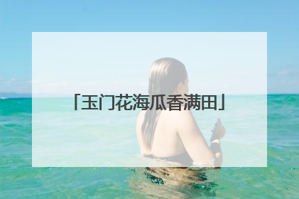 玉门花海瓜香满田