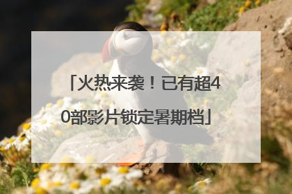 火热来袭！已有超40部影片锁定暑期档