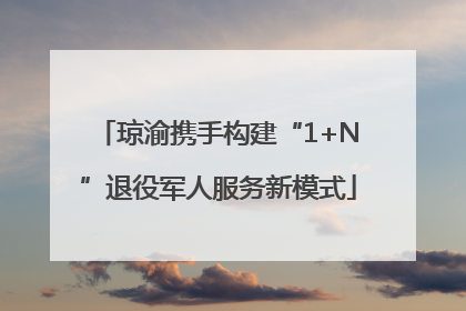 琼渝携手构建“1+N”退役军人服务新模式