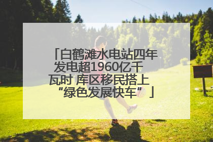 白鹤滩水电站四年发电超1960亿千瓦时 库区移民搭上“绿色发展快车”