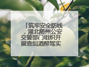 筑牢安全防线，湖北随州公安交管部门组织开展查缉酒醉驾实战演练活动