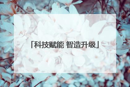 科技赋能 智造升级