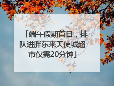 端午假期首日，排队进胖东来天使城超市仅需20分钟