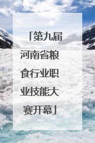 第九届河南省粮食行业职业技能大赛开幕