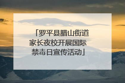 罗平县腊山街道家长夜校开展国际禁毒日宣传活动
