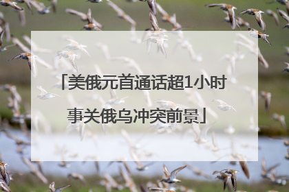 美俄元首通话超1小时 事关俄乌冲突前景