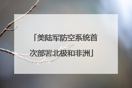 美陆军防空系统首次部署北极和非洲
