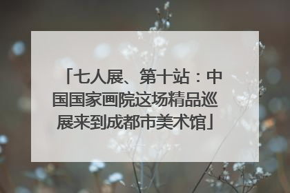 七人展、第十站：中国国家画院这场精品巡展来到成都市美术馆