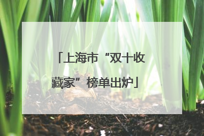 上海市“双十收藏家”榜单出炉
