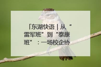 东湖快语｜从“雷军班”到“泰康班”：一场校企协同的“接力赛”