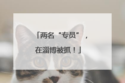 两名“专员”，在淄博被抓！