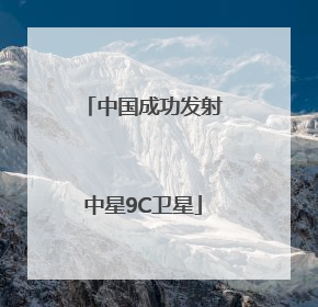 中国成功发射中星9C卫星