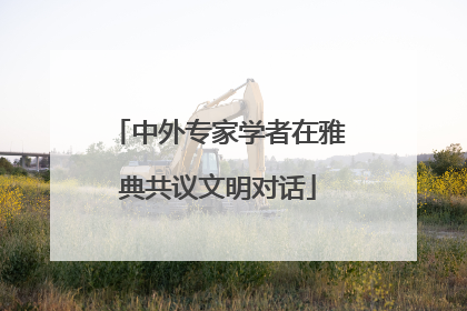 中外专家学者在雅典共议文明对话