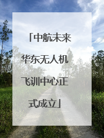 中航未来华东无人机飞训中心正式成立