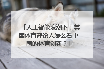 人工智能浪潮下，美国体育评论人怎么看中国的体育创新？