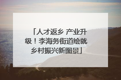 人才返乡 产业升级！李海务街道绘就乡村振兴新图景