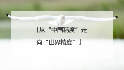 从“中国精度”走向“世界精度”