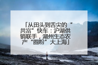 从田头到舌尖的“共富”快车：沪湖供销联手，湖州生态农产“圈粉”大上海