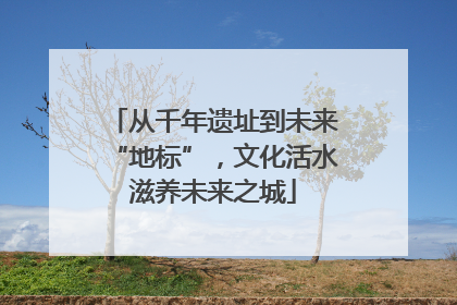 从千年遗址到未来“地标”，文化活水滋养未来之城