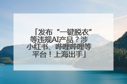 发布“一键脱衣”等违规AI产品？涉小红书、哔哩哔哩等平台！上海出手