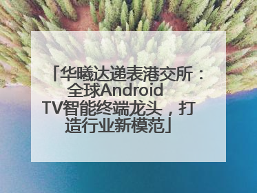 华曦达递表港交所：全球Android TV智能终端龙头，打造行业新模范