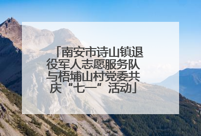 南安市诗山镇退役军人志愿服务队与梧埔山村党委共庆“七一”活动