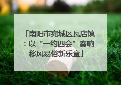 南阳市宛城区瓦店镇：以“一约四会”奏响移风易俗新乐章