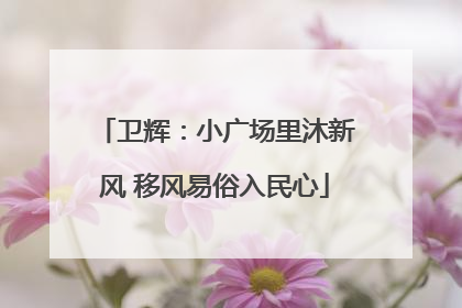 卫辉：小广场里沐新风 移风易俗入民心