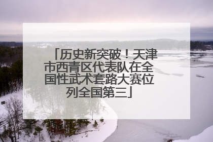 历史新突破！天津市西青区代表队在全国性武术套路大赛位列全国第三