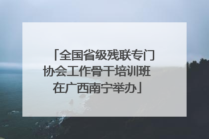 全国省级残联专门协会工作骨干培训班在广西南宁举办