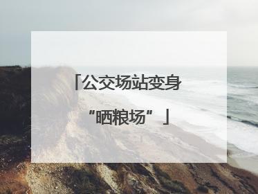 公交场站变身“晒粮场”