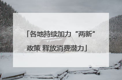 各地持续加力“两新”政策 释放消费潜力