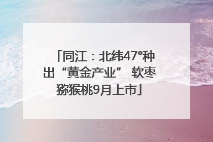 同江：北纬47°种出“黄金产业” 软枣猕猴桃9月上市