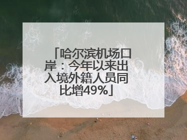 哈尔滨机场口岸：今年以来出入境外籍人员同比增49%