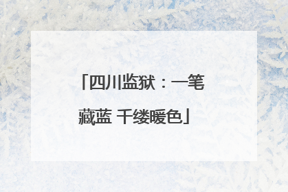 四川监狱：一笔藏蓝 千缕暖色