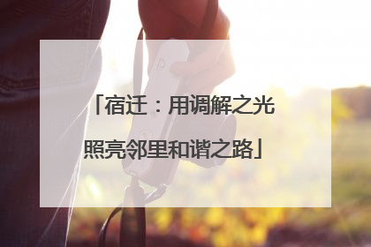 宿迁：用调解之光照亮邻里和谐之路
