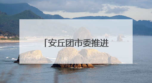 安丘团市委推进“共青团伙伴计划”，让青春与社区双向奔赴