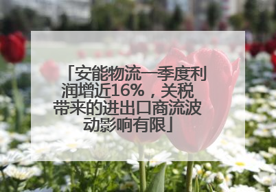 安能物流一季度利润增近16%，关税带来的进出口商流波动影响有限