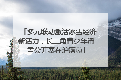 多元联动激活冰雪经济新活力，长三角青少年滑雪公开赛在沪落幕