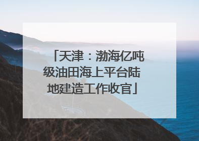 天津：渤海亿吨级油田海上平台陆地建造工作收官