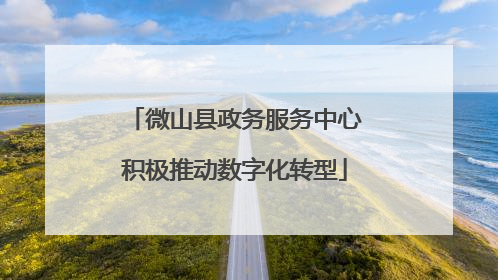 微山县政务服务中心积极推动数字化转型
